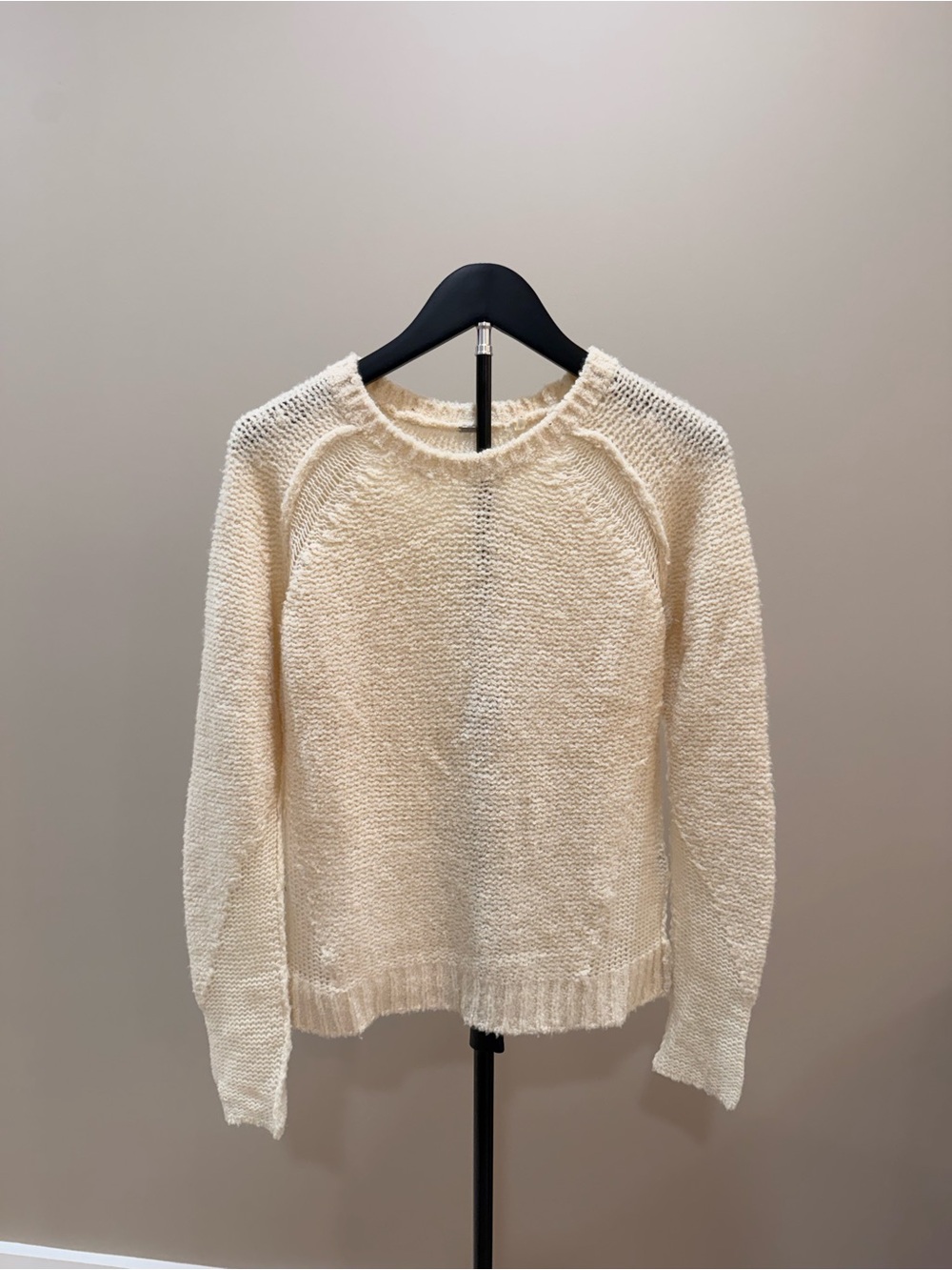 Michael Kors Cream Crewneck Knit Sweater